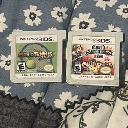 Nintendo 3ds Super smash Bros And Mario Tennis 