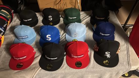 Supreme & Denim Tear Fitted Hats $25
