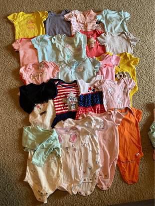 0-9 months assorted baby clothes