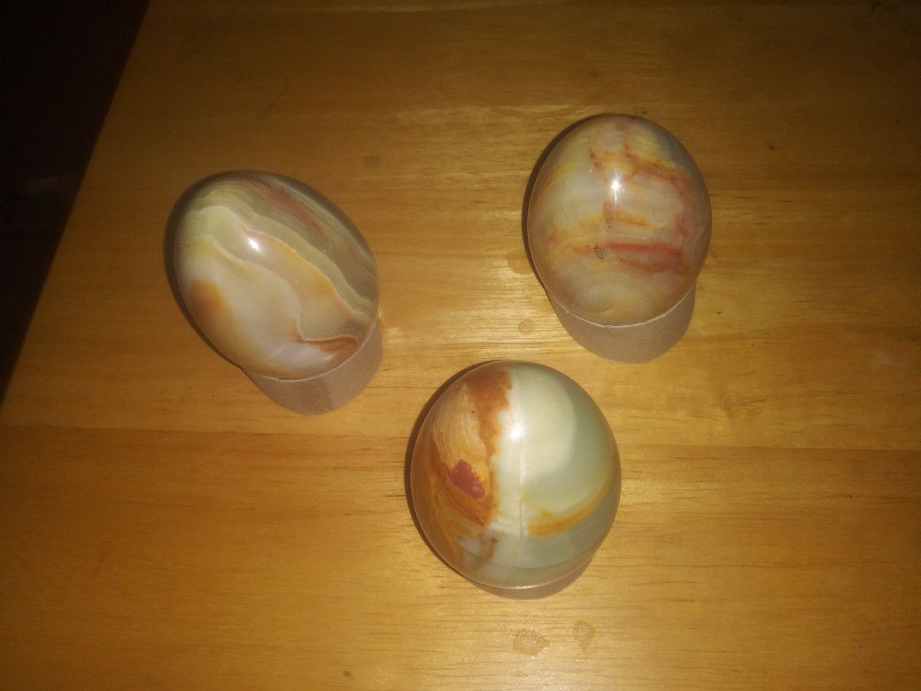 3 Marble Eggs