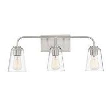 3 Light Vanity Light For Bathroom Brushed Nickel 