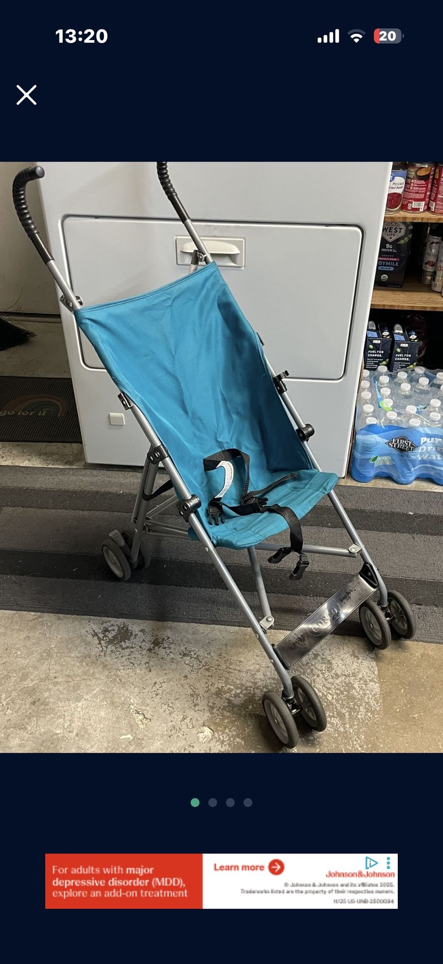 Blue Umbrella Stroller