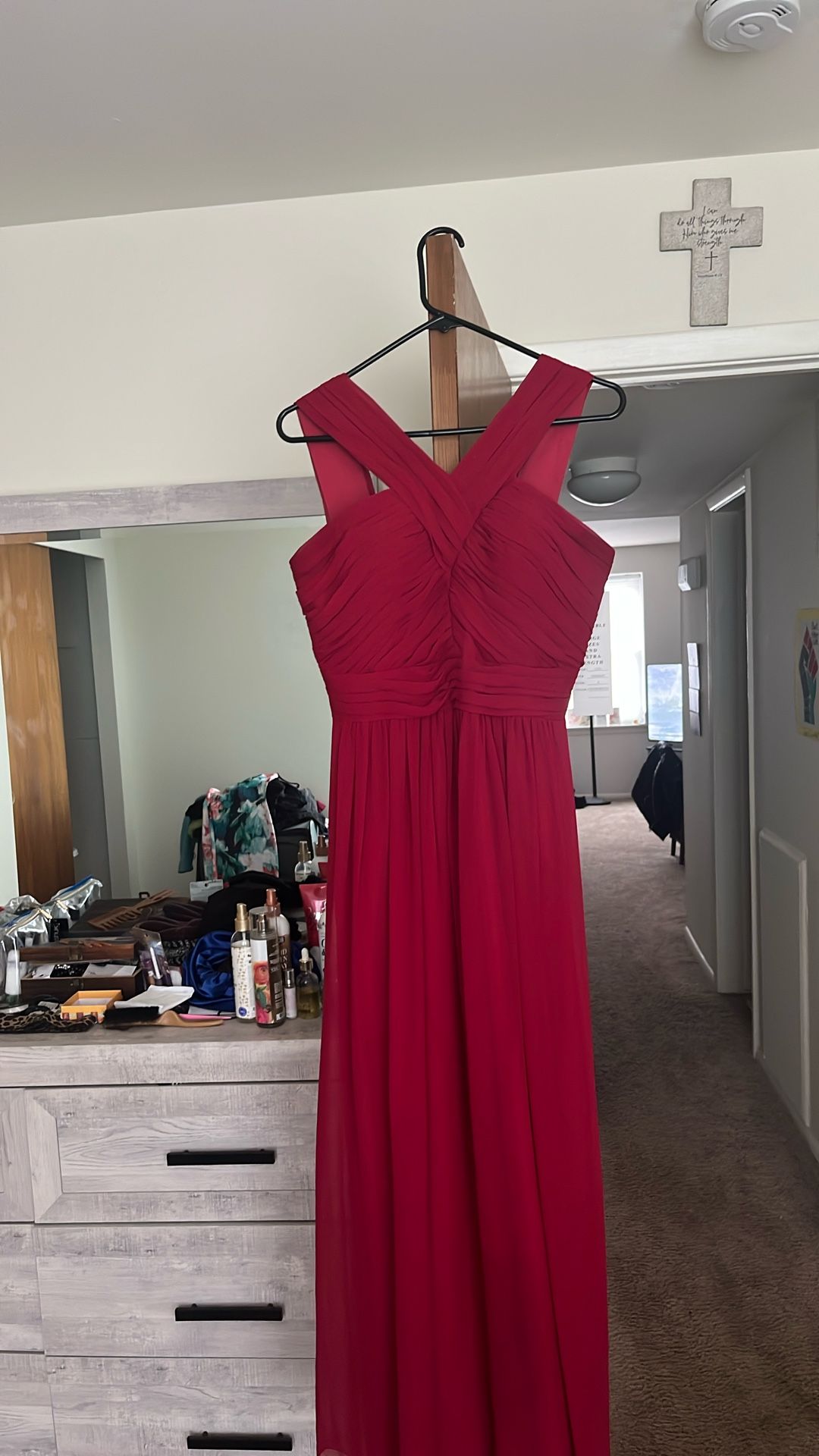 Formal Red Dress Ideal For A Wedding