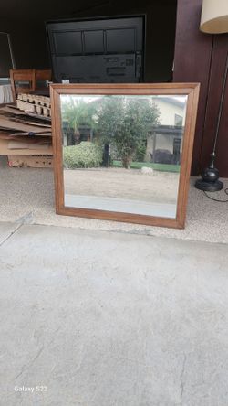 Large framed mirror