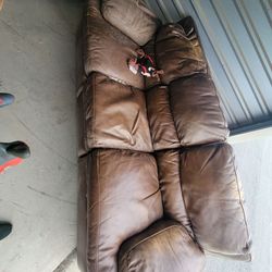 Free Leather Sofa and loveseat