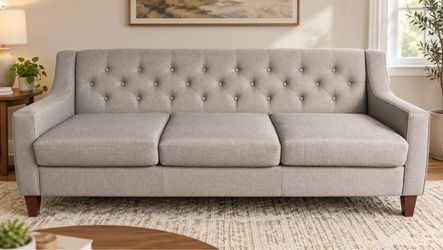 FREE DELIVERY Gray Tufted Sofa