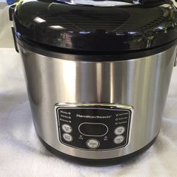 Hamilton Beach rice cooker and food steamer 20 cups of rice steamer basket
