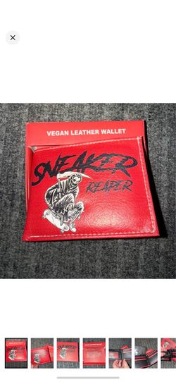 🎁 NIB VEGAN LEATHER WALLET SNEAKER REAPER