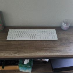 Wireless White Keyboard 