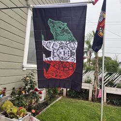 Mexico Aztec Bear Flag Size 3ftx5ft 