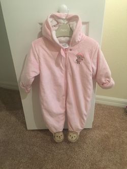 Onesie Baby Coat with Hoodie (Size 9 months)