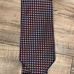 Tommy Hilfiger Men’s Silk Tie Red and Blue