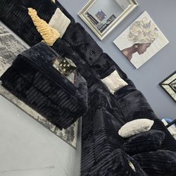 ✨️ 10ft Sectional Sofa FREE Ottoman ✨️ Furniture Queen Bedrooms, Dining Avail