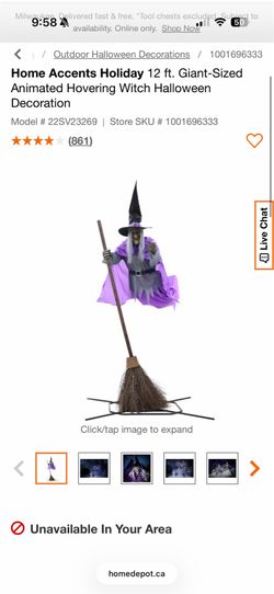 Home Depot 12ft Witch