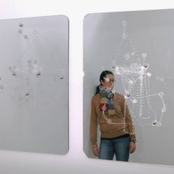 Incredible Original Laser Etched Mirror Art Piece