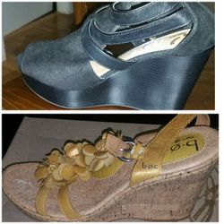 Women's wedge shoes, size 10