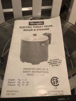 Charmglow Electric Turkey Fryer For Sale In Chesapeake Va Offerup