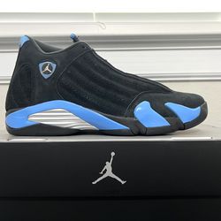 Size 12 - Air Jordan 14 Retro Black University Blue (487471-007)