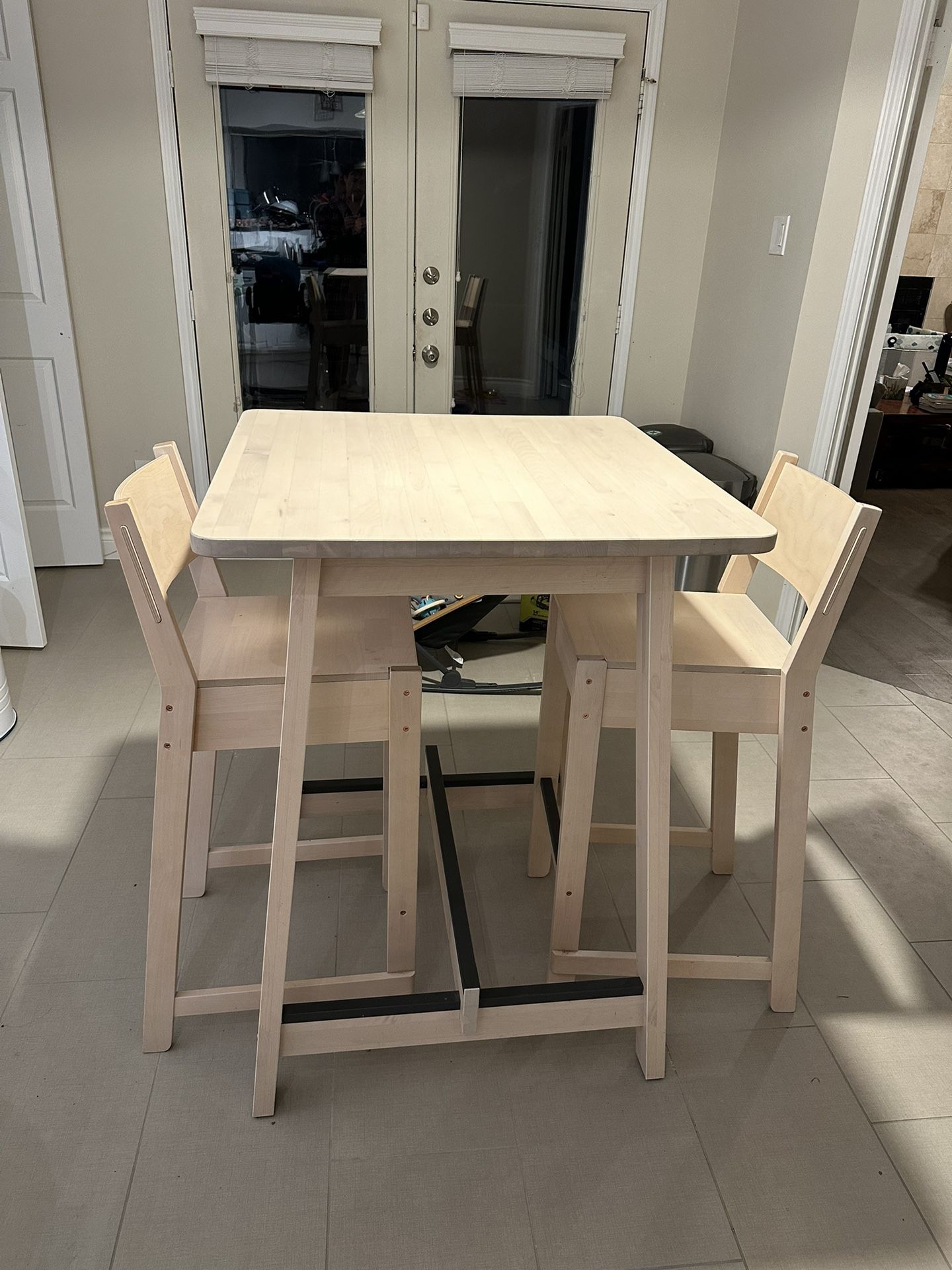 Kitchen Table With 2 Stools 
