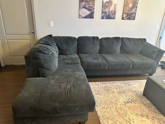 Large gray sectional