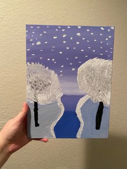 Two acrylic paintings for a discount