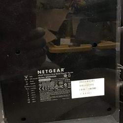 Netgear Gigabit Router With Switch And Dual USB On Acrylic Stand