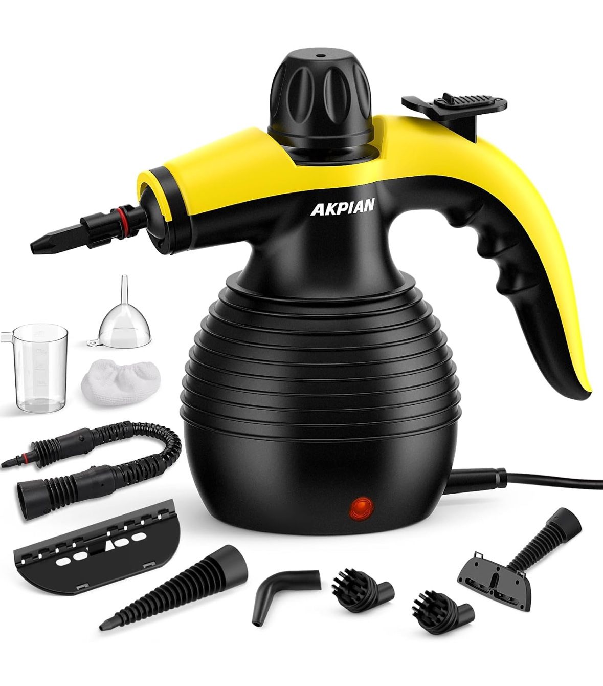 Handheld Steam Cleaner, Steamer for Cleaning, Multipurpose Portable Steam Cleaners for Home Use with Safety Lock and 10 Accessory Kit to Remove Grime,