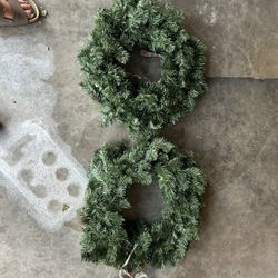 two wreaths 
