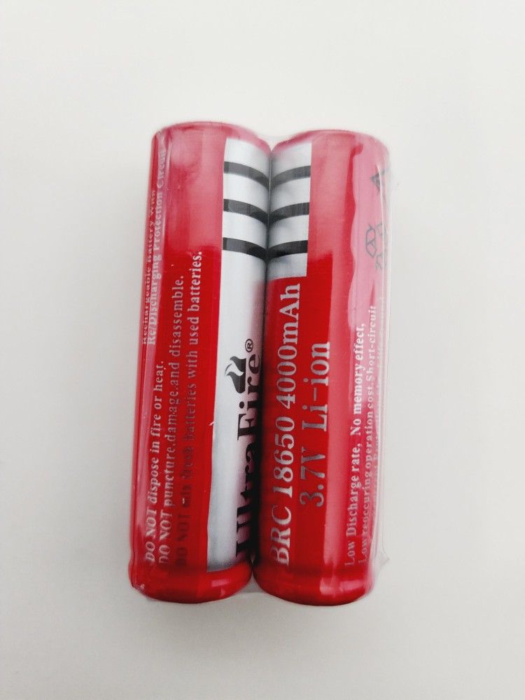 2pc Ultrafire 3.7V Rechargeable Battery