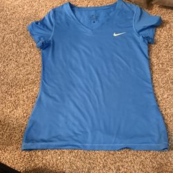 Nike Dri Fit Size Large Blue Teal Color 