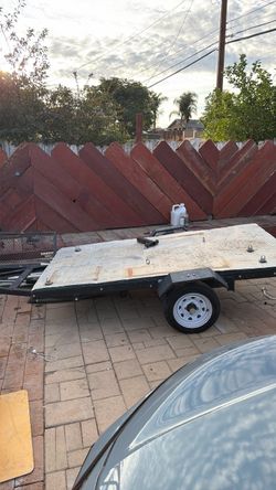 Single Axle Flatbed Utility Trailer
