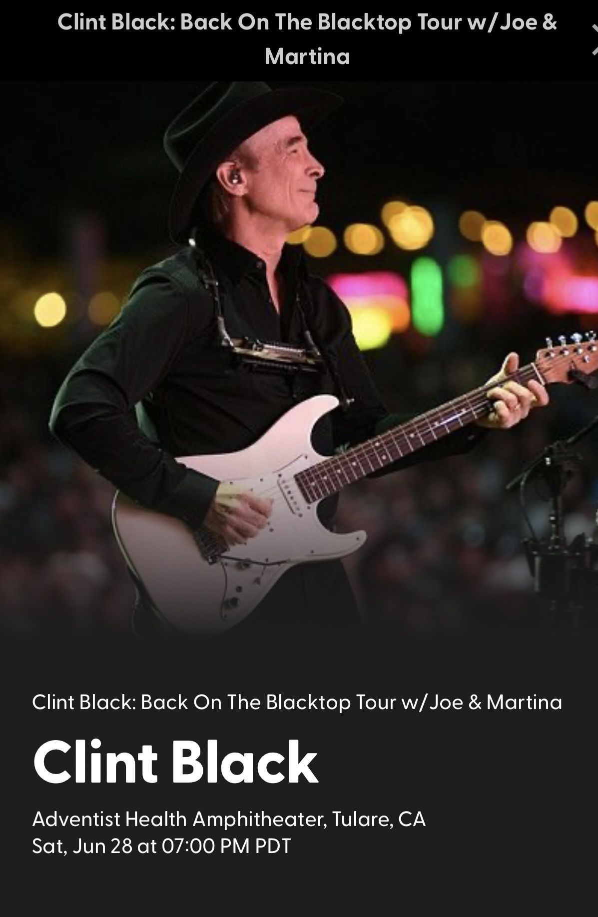 Clint Black Tickets