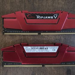 16GB DDR4 3200 RAM G skill Ripjaws Red