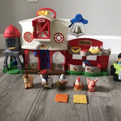 Little People Farm And Car Ramp Lot