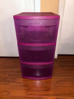 Purple 3 Drawer Dresser