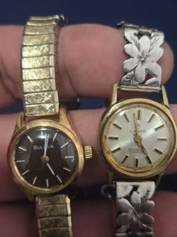 Small Bulova and Lanco ladies watches
