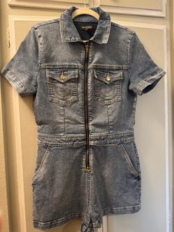 True religion denim romper