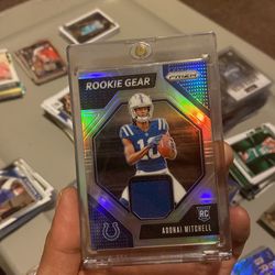 ADONAI MITCHELL 2024 PANINI PRIZM SILVER PRIZM ROOKIE GEAR JERSEY PATCH #RG-AML