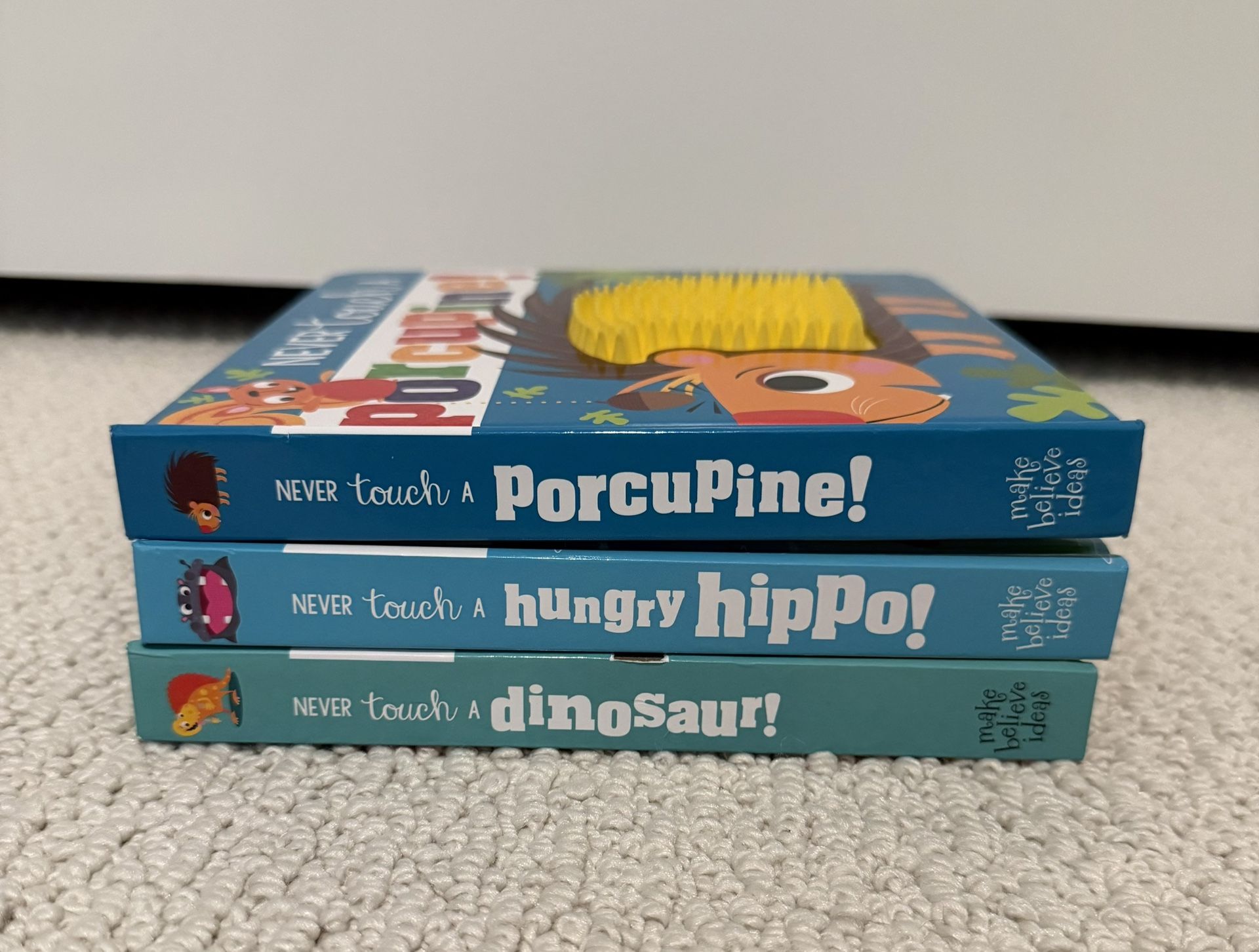 Never Touch A Dinosaur, Hungry Hippo & Porcupine Board Books