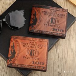 Vintage Men Faux Leather Wallet 