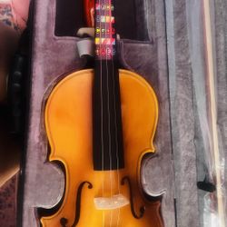 Eastar 4/4 Violin Set Full Size Fiddle Solidwood for Adults with Hard Case, Shoulder Rest, Rosin, Two Bows, Clip-on Tuner and Extra Strings, EVA-330