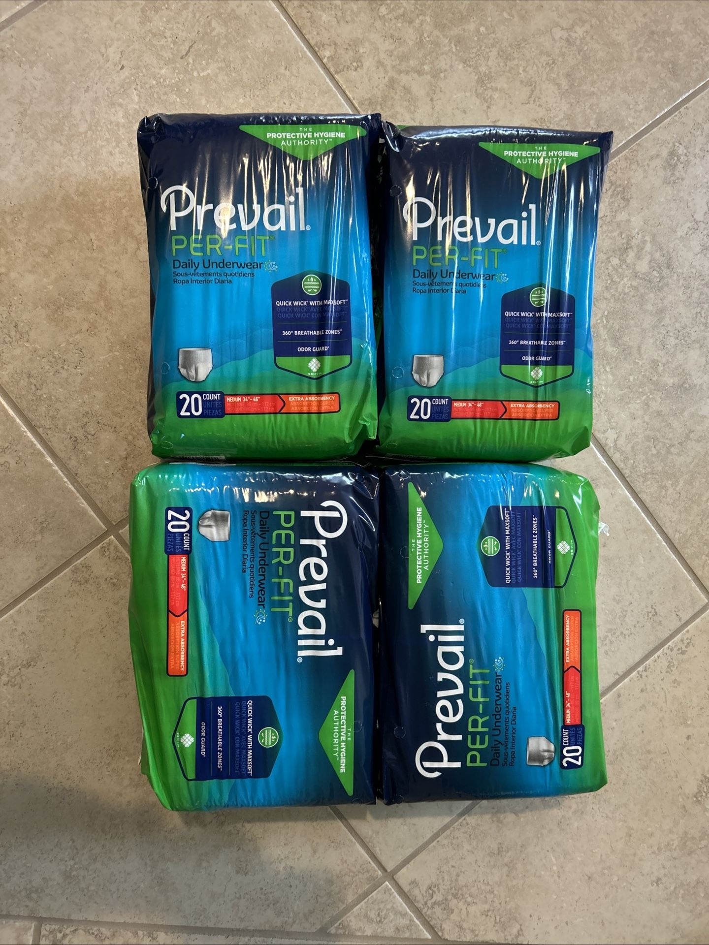 Prevail Adult Diapers ( Size Medium )