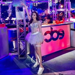 Rave outfit EDM festival top and skirt