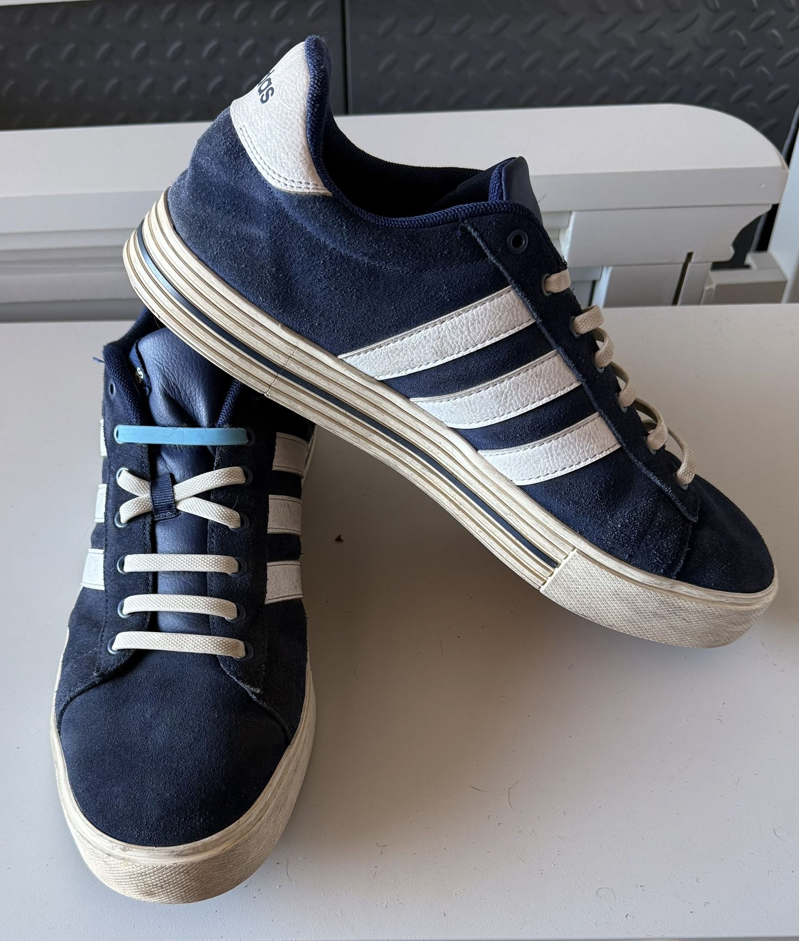 Navy And White Adidas's Original Trainers