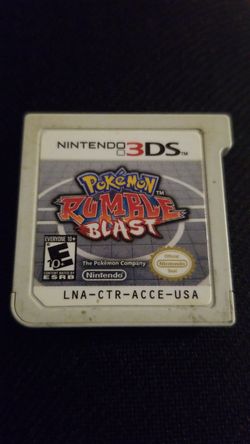 Nintendo 3Ds game Pokemon Blast