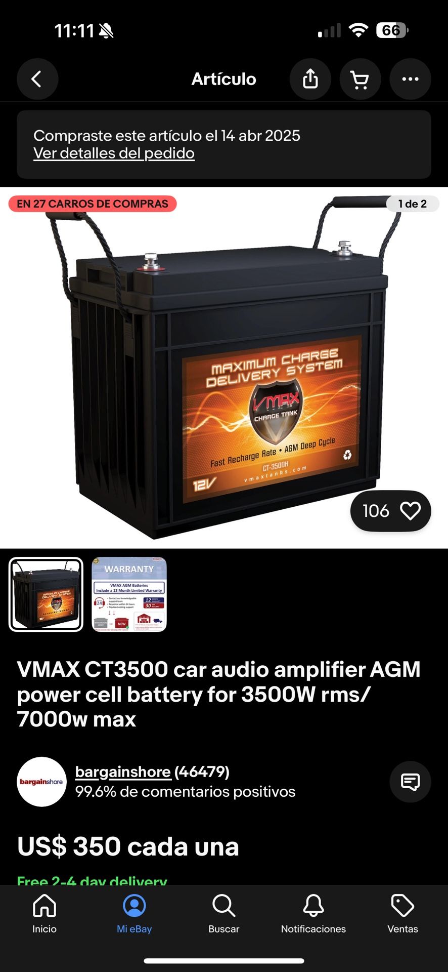 Car Audio Battery