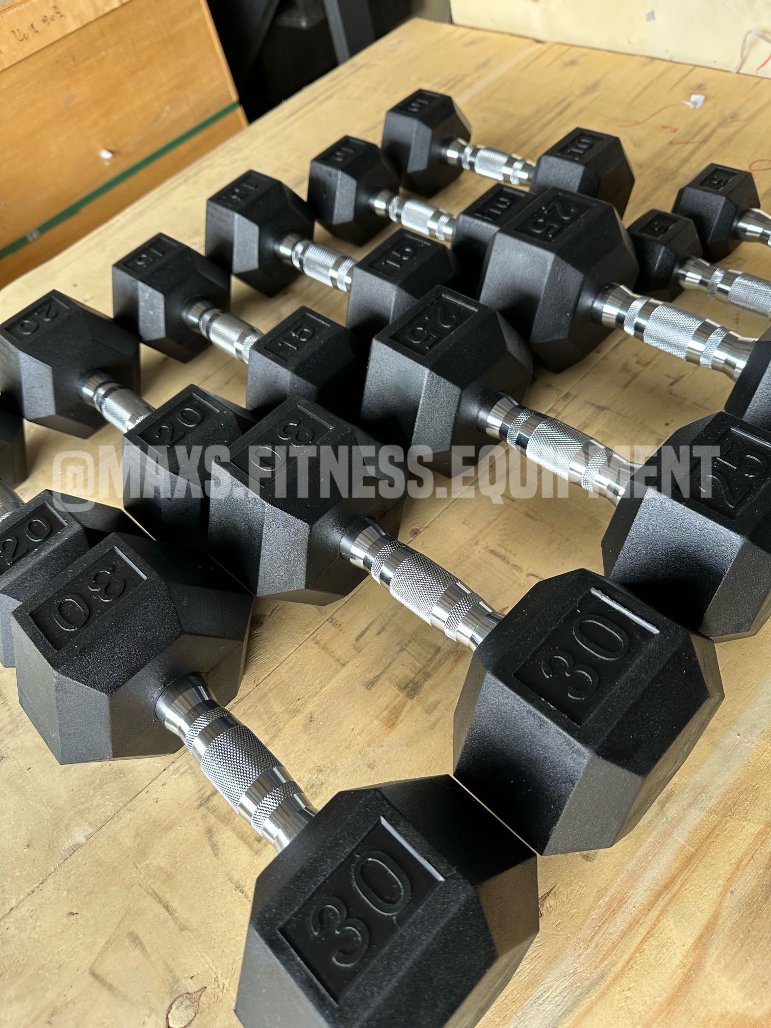 New Dumbbells Set. 5-30 With Rack 