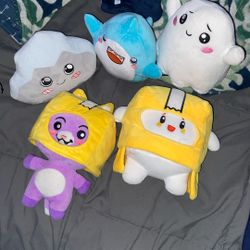 Lankybox Plush Set