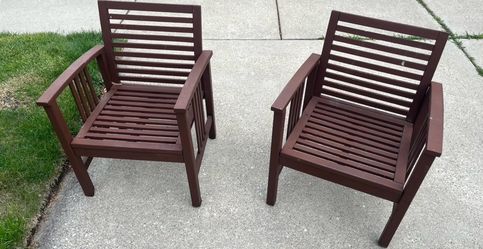 Two patio chairs