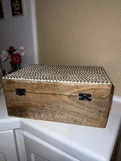 Wooden storage box